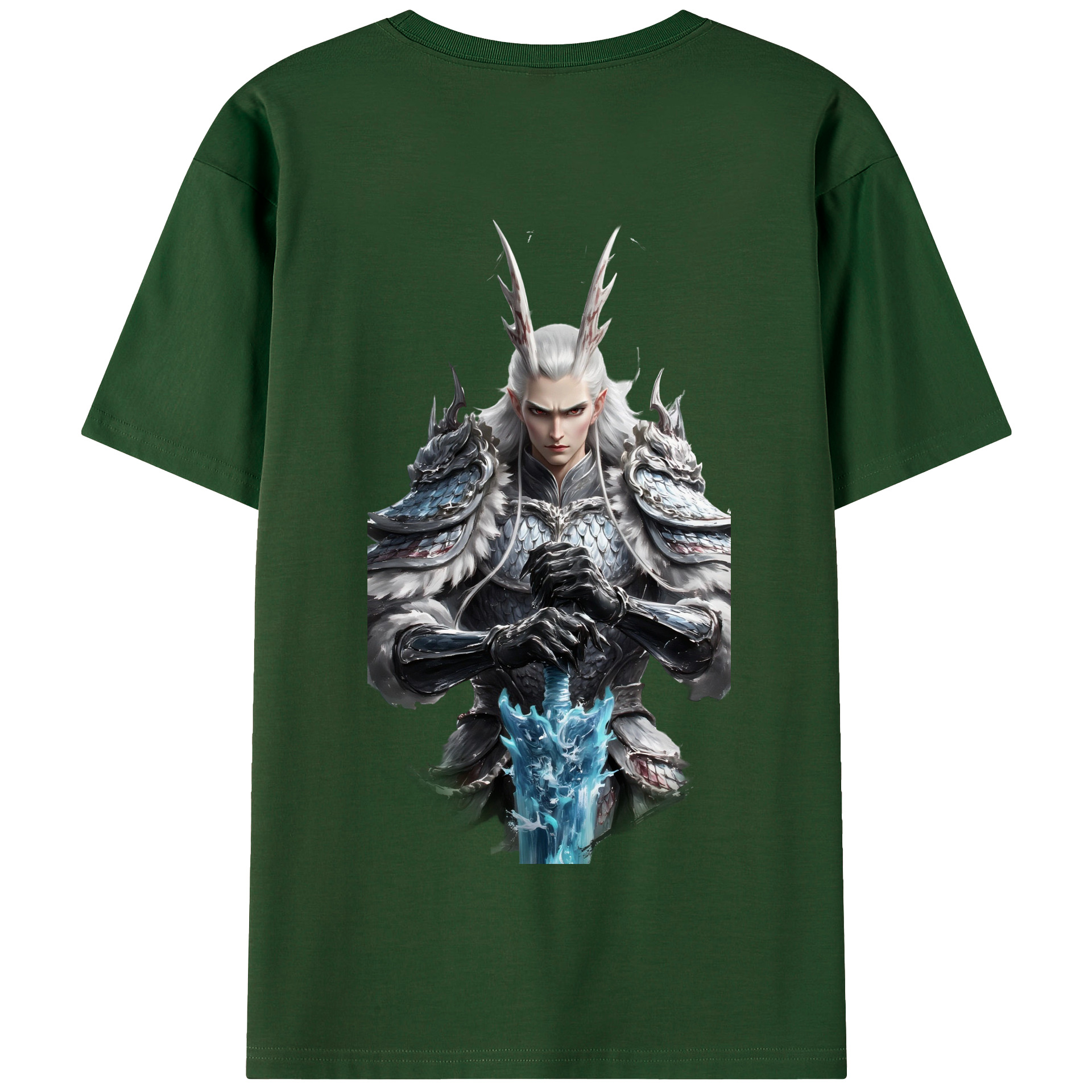 （画像用） Ne Zha 2 ナタ 魔童の大暴れ 綿100％半袖Tシャツ（背面プリント）